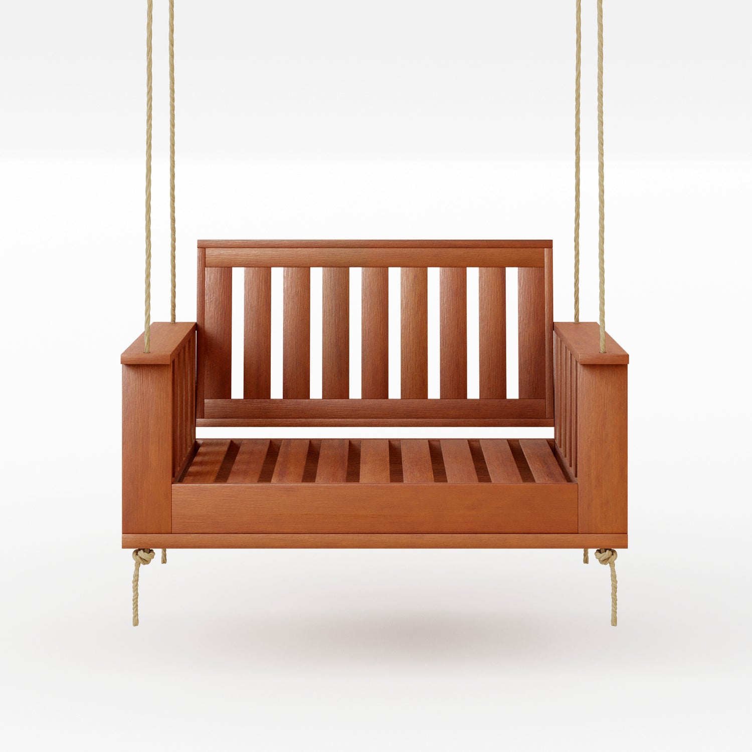 Amish Casual Rockford Daybed Swing Package with Included Cushions, Lounge, Cedar Stain with Clearcoat