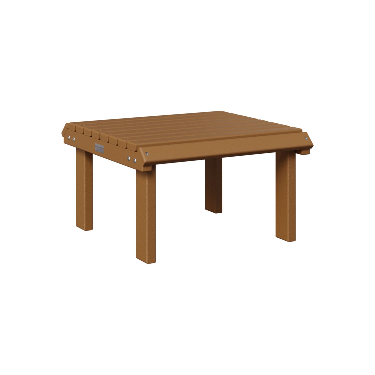 Berlin Gardens Outdoor Poly Lumber Stationary Footstool