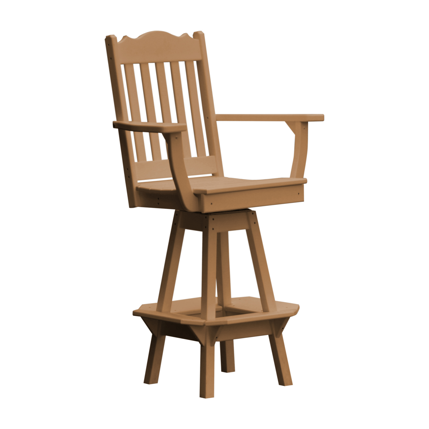 Keystone Amish Co. Royal Poly Swivel Bar Chair