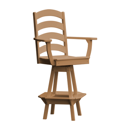 Keystone Amish Co. Josie Poly Outdoor Swivel Bar Chair