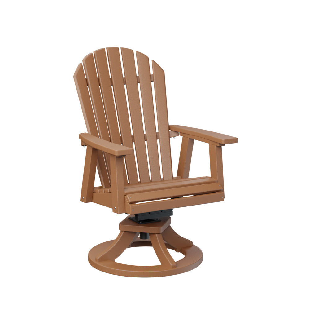 Berlin Gardens Comfo Back Poly Lumber Swivel Rocker Dining Chair