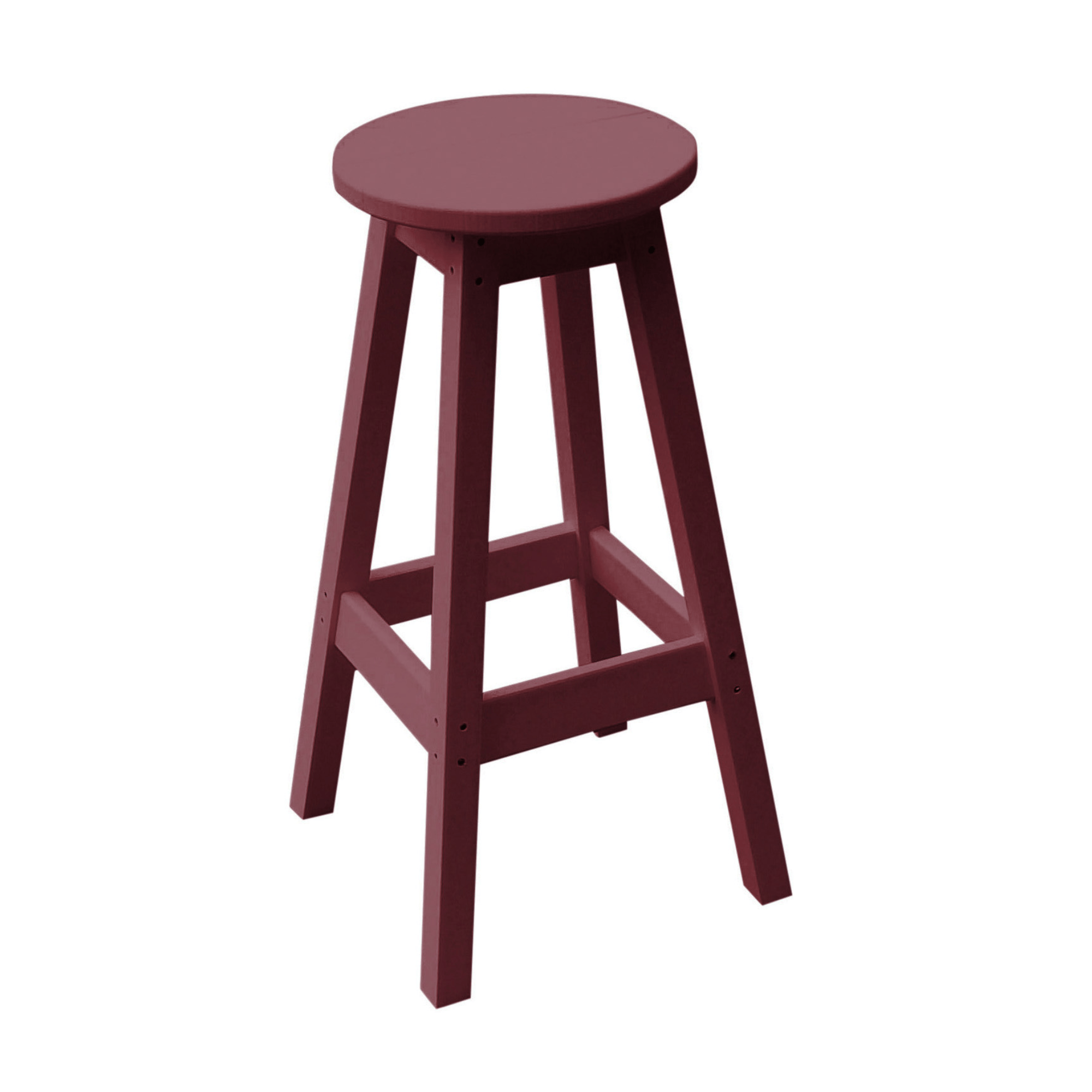 Keystone Amish Co. Round Poly Outdoor Bar Stool
