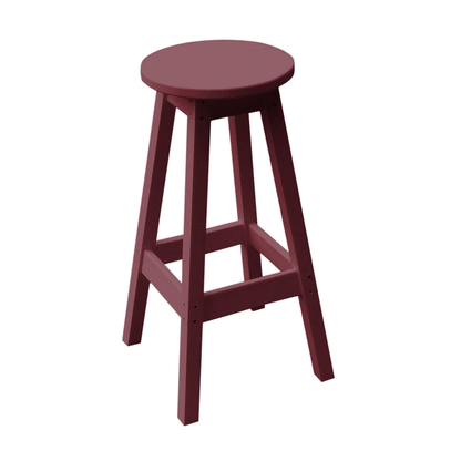 Keystone Amish Co. Round Poly Outdoor Bar Stool