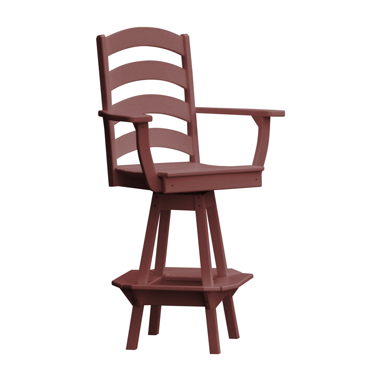Keystone Amish Co. Josie Poly Outdoor Swivel Bar Chair