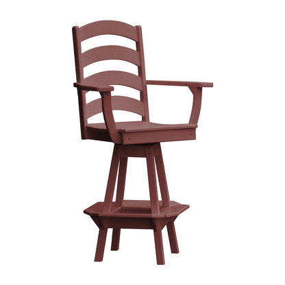 Keystone Amish Co. Josie Poly Outdoor Swivel Bar Chair