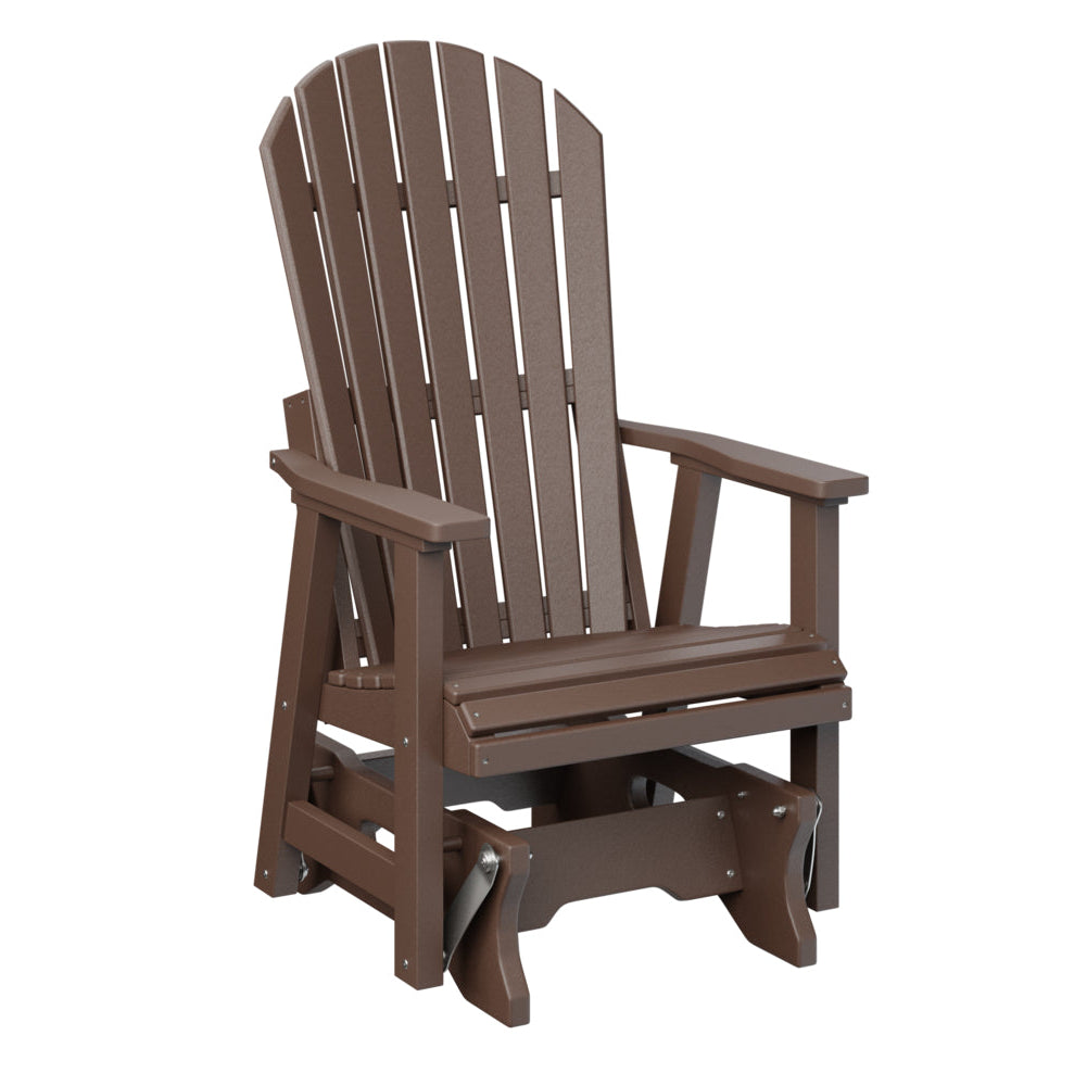 Berlin Gardens Comfo Back Poly Lumber Single Glider