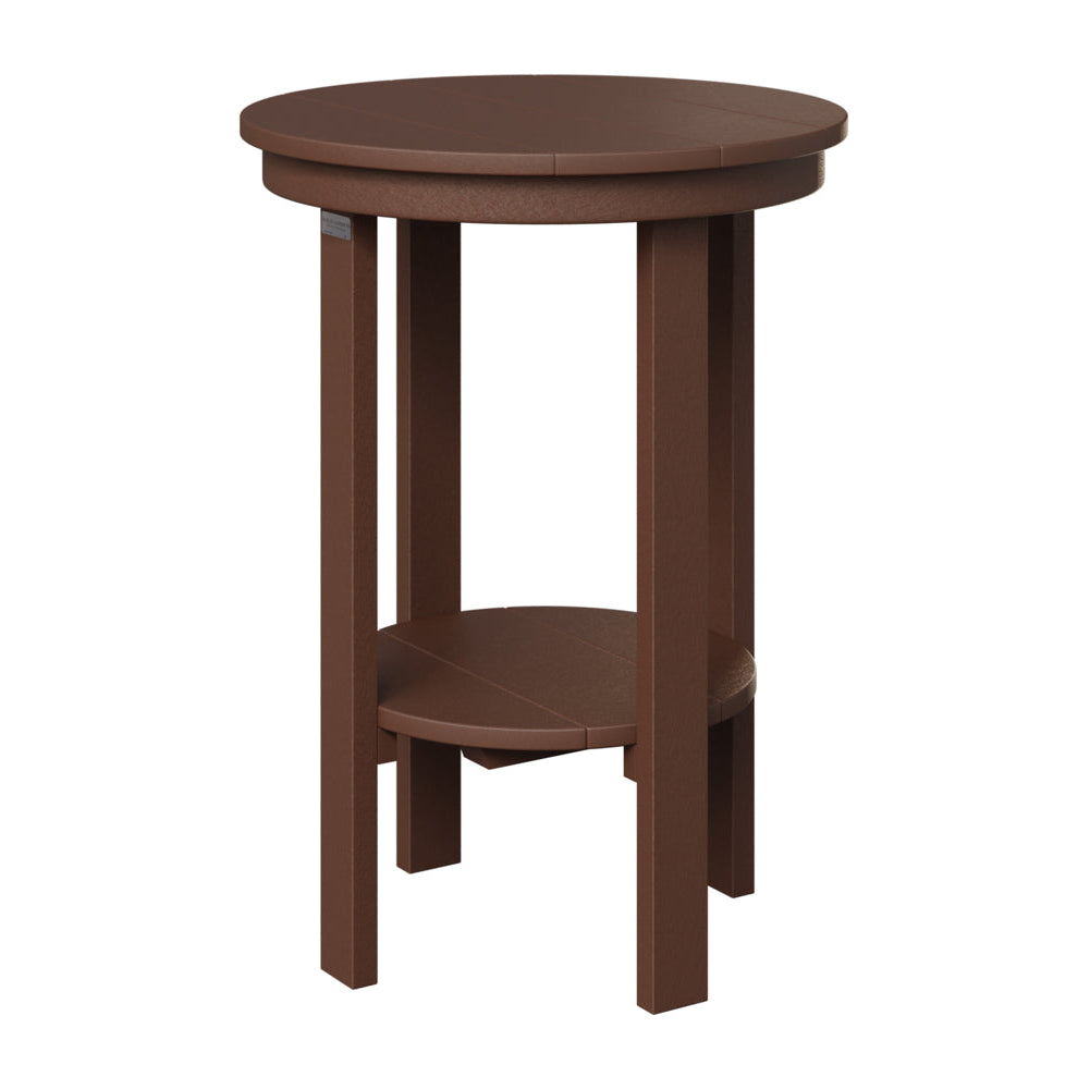 Berlin Gardens Outdoor Poly Lumber Round End Counter Table