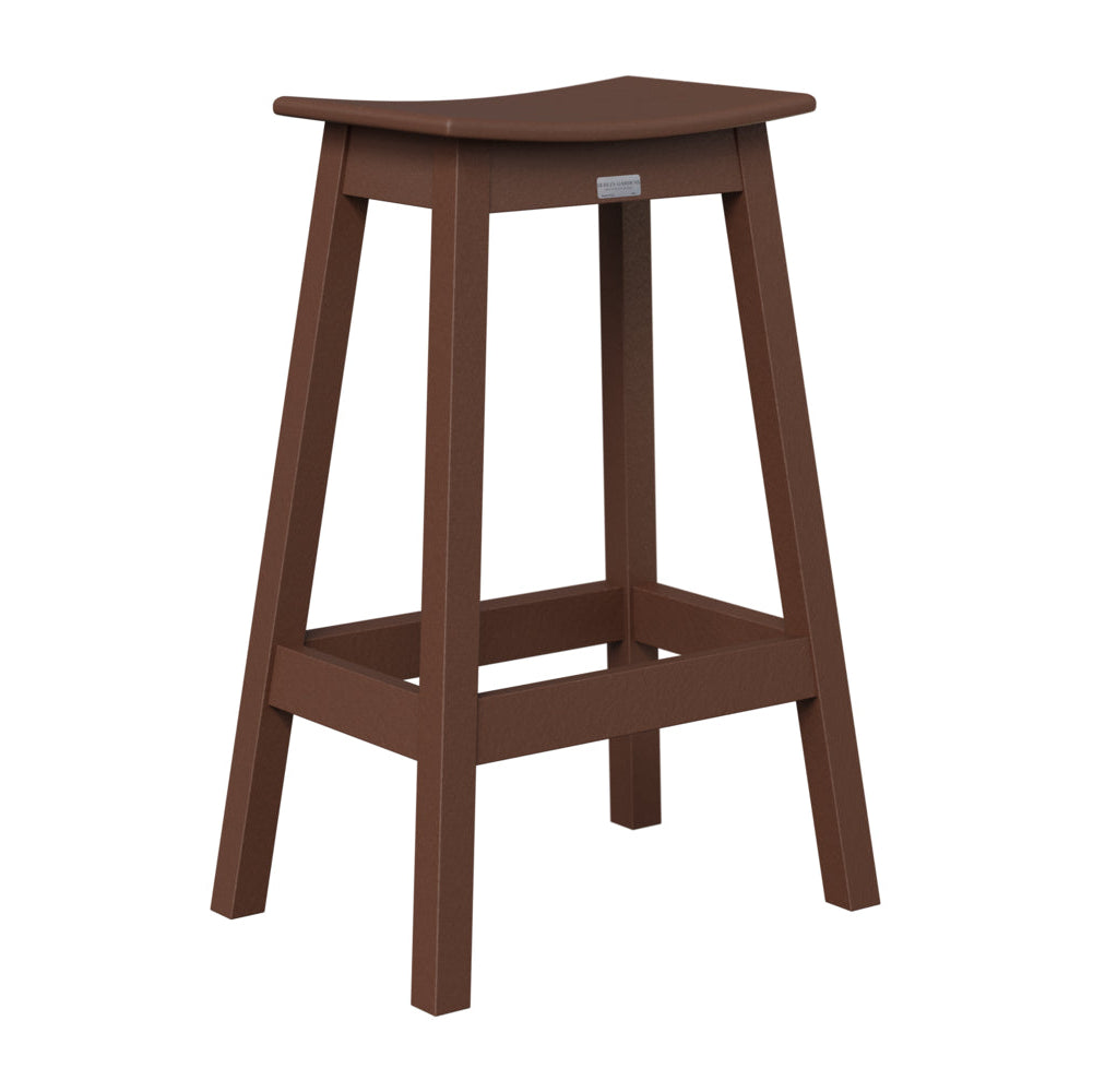 Berlin Gardens Outdoor Saddle Poly Lumber Bar Stool