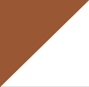 Chocolate Brown on White