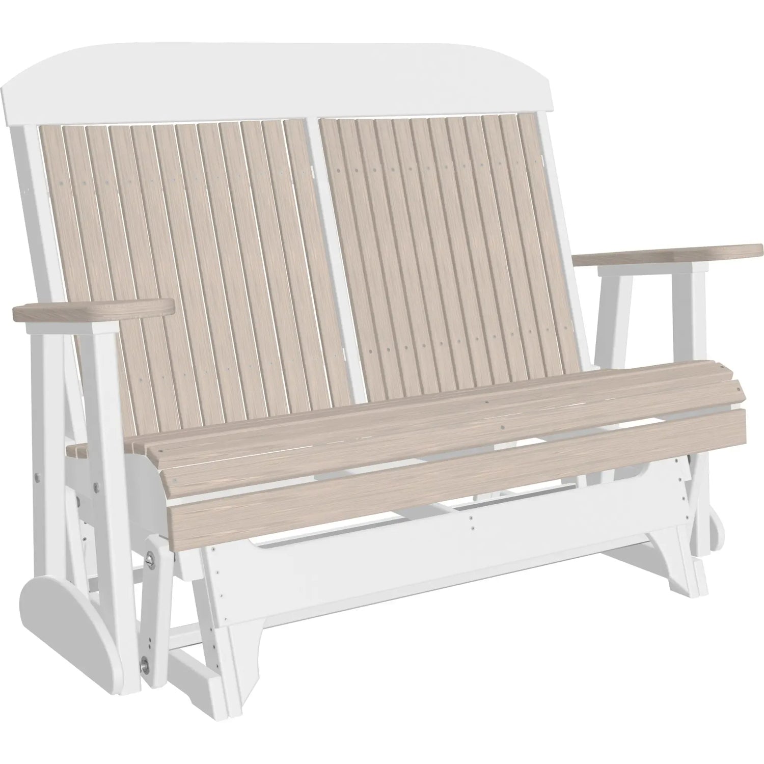 LuxCraft Classic Highback 4-Foot Poly Composite Patio Glider