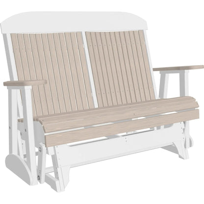 LuxCraft Classic Highback 4-Foot Poly Composite Patio Glider