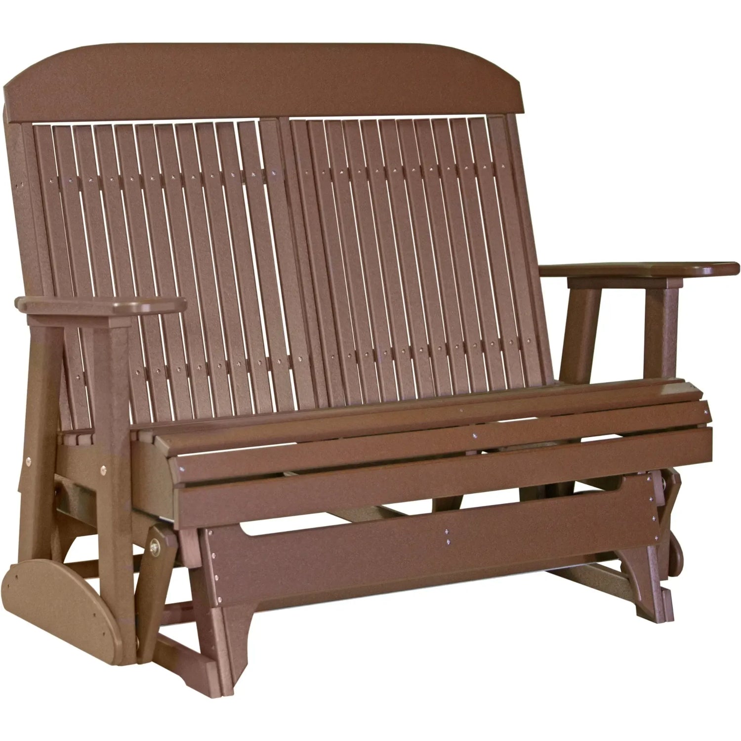 LuxCraft Classic Highback 4-Foot Poly Composite Patio Glider