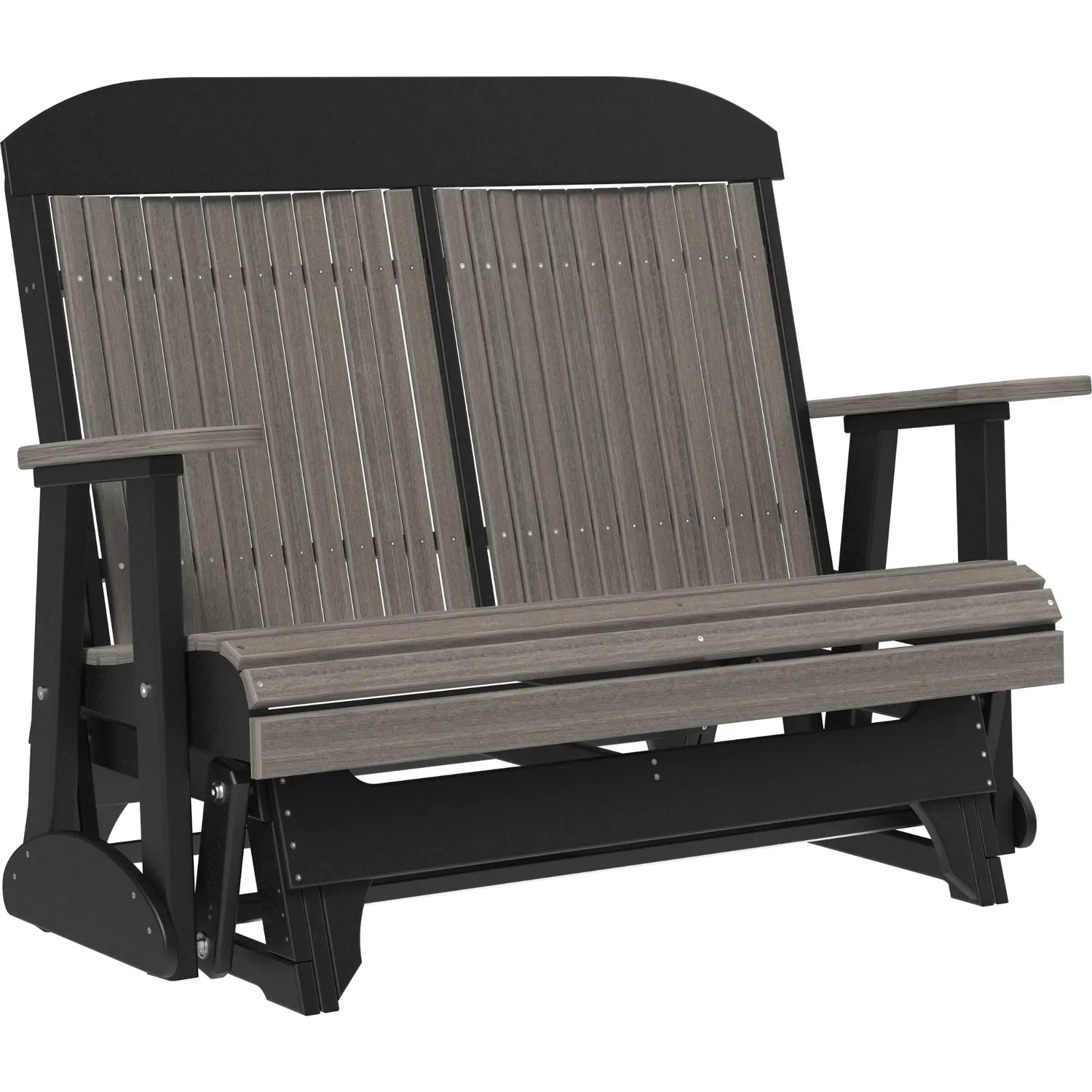 LuxCraft Classic Highback 4-Foot Poly Composite Patio Glider
