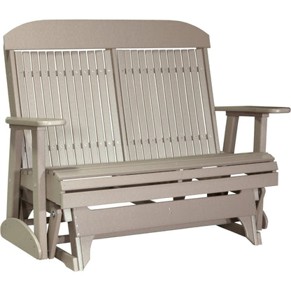 LuxCraft Classic Highback 4-Foot Poly Composite Patio Glider