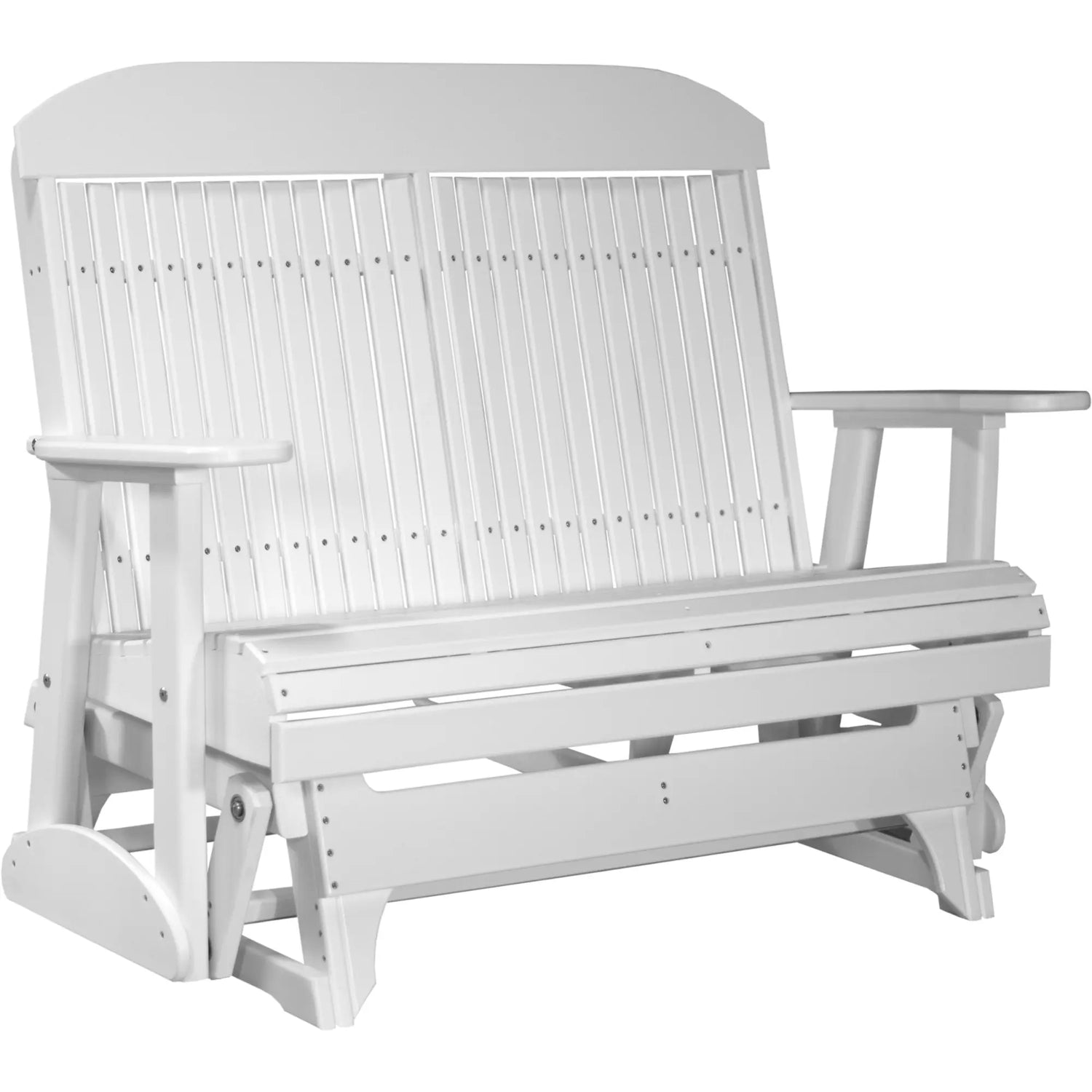 LuxCraft Classic Highback 4-Foot Poly Composite Patio Glider