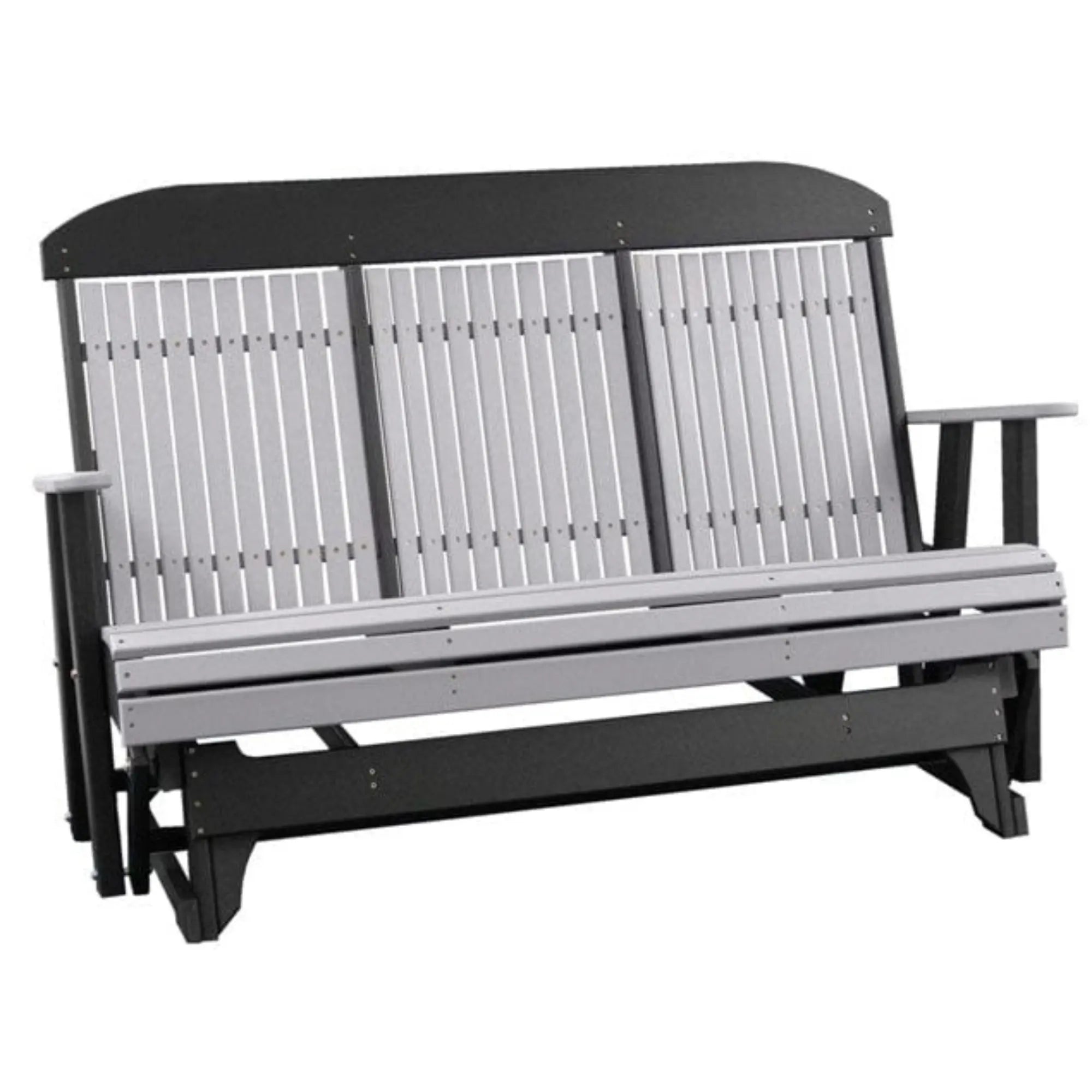 LuxCraft Classic Highback Console 5-Foot Poly Composite Patio Glider