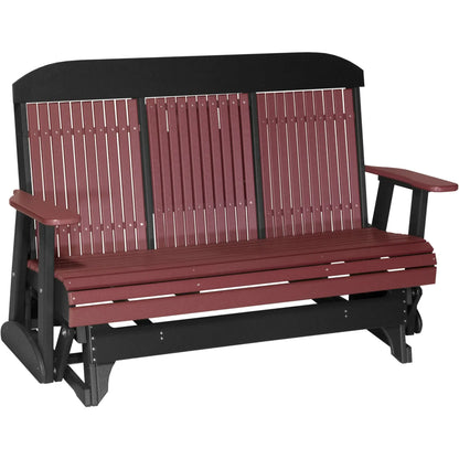 LuxCraft Classic Highback Console 5-Foot Poly Composite Patio Glider