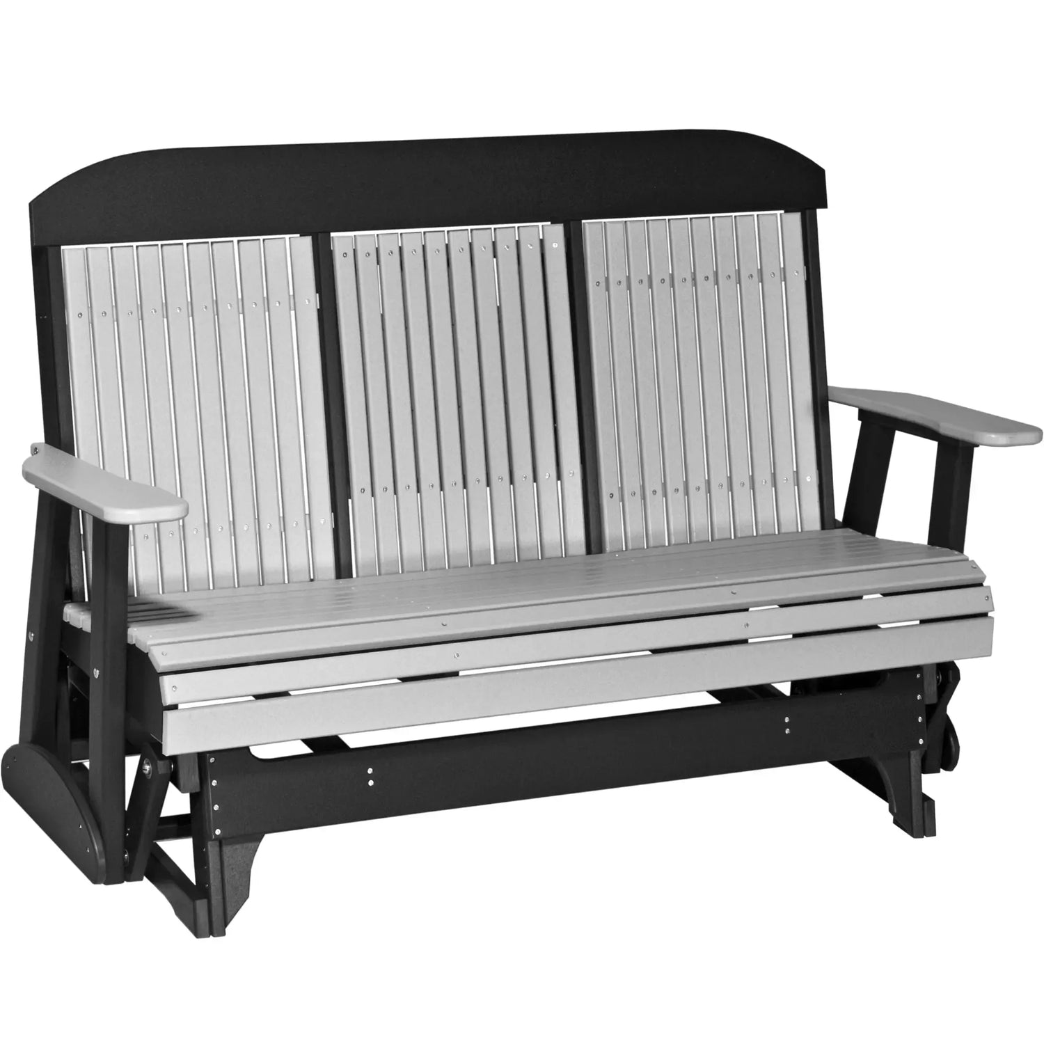 LuxCraft Classic Highback Console 5-Foot Poly Composite Patio Glider