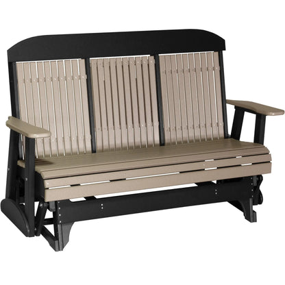LuxCraft Classic Highback Console 5-Foot Poly Composite Patio Glider