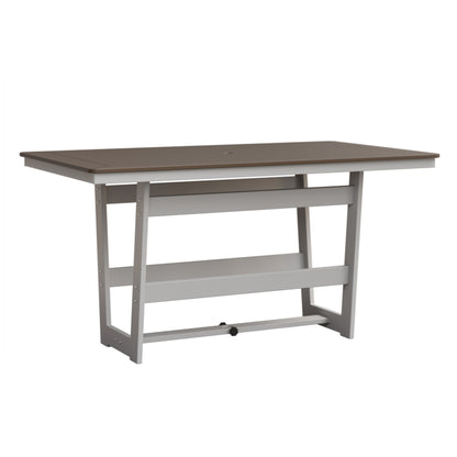 Berlin Gardens Hudson 70″ Outdoor Poly Lumber Rectangular Counter Height Table