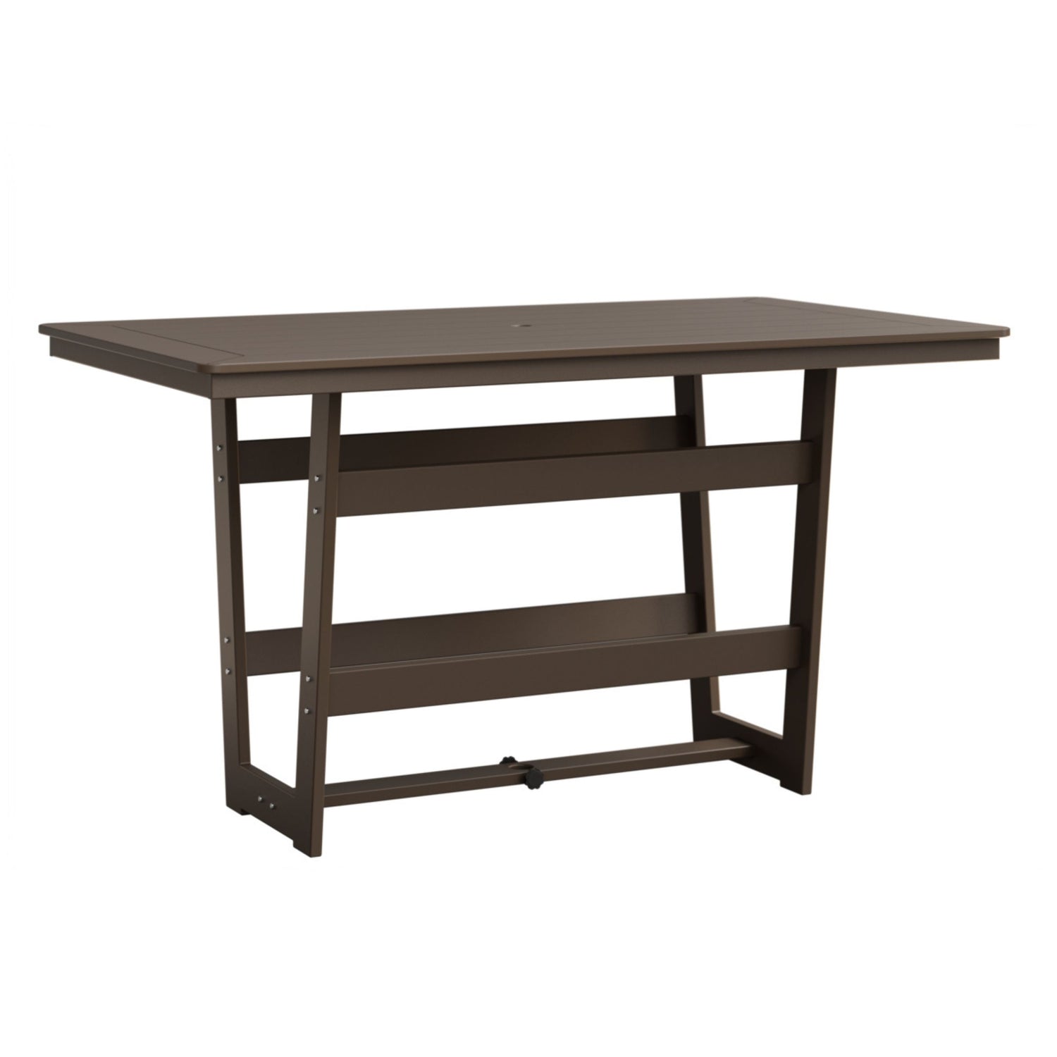 Berlin Gardens Hudson 70″ Outdoor Poly Lumber Rectangular Bar Table