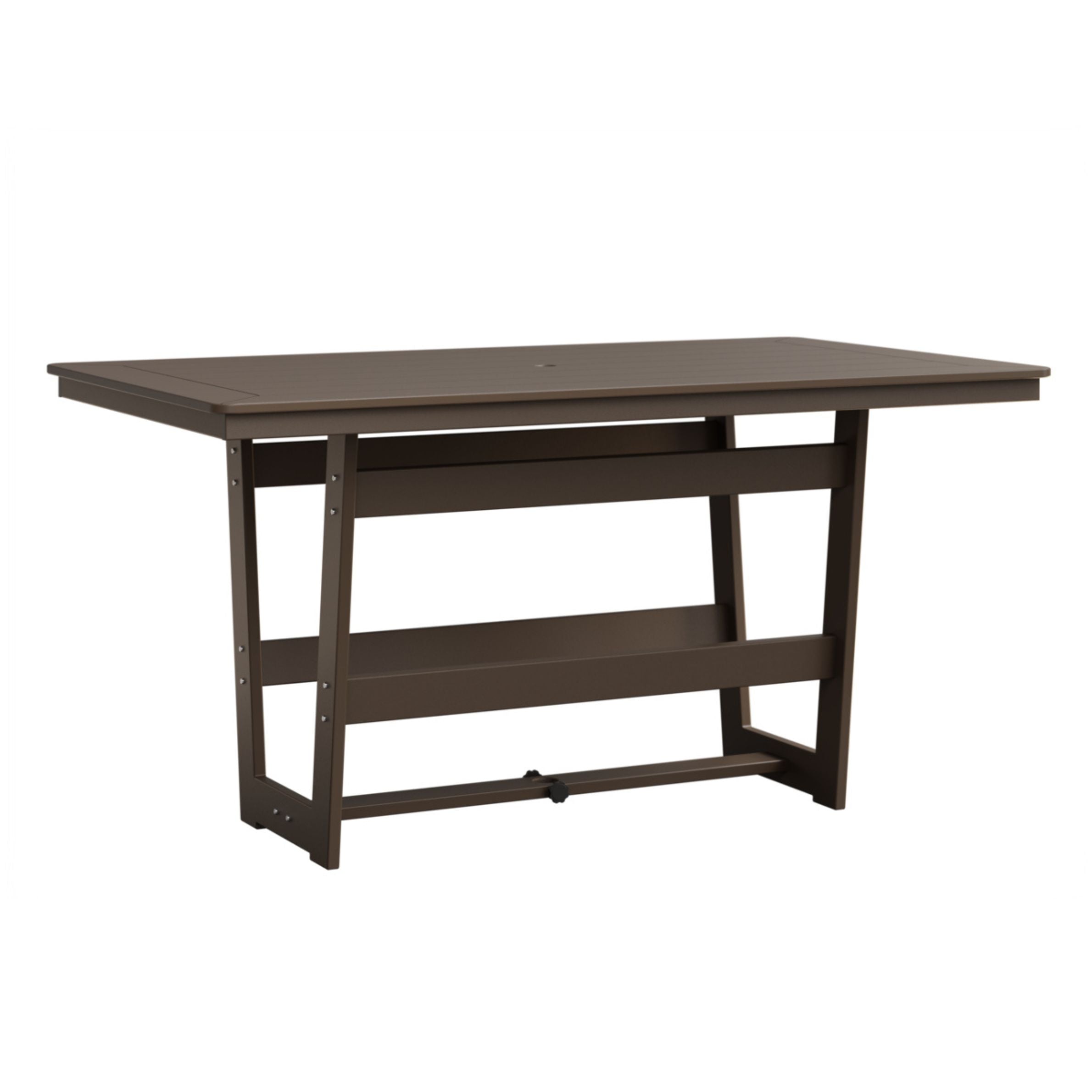 Berlin Gardens Hudson 70″ Outdoor Poly Lumber Rectangular Counter Height Table