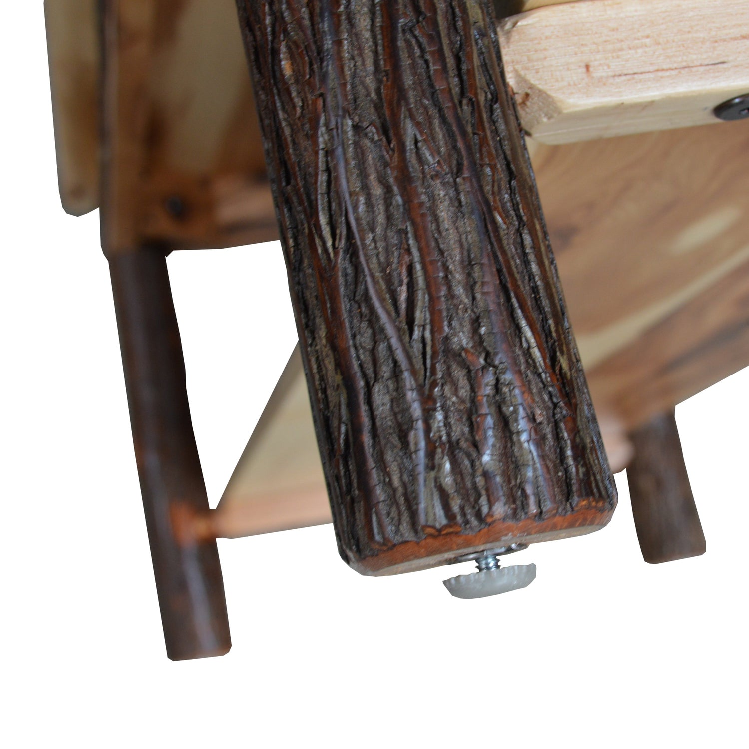 Keystone Amish Co. Hickory Solid Wood End Table with Shelf