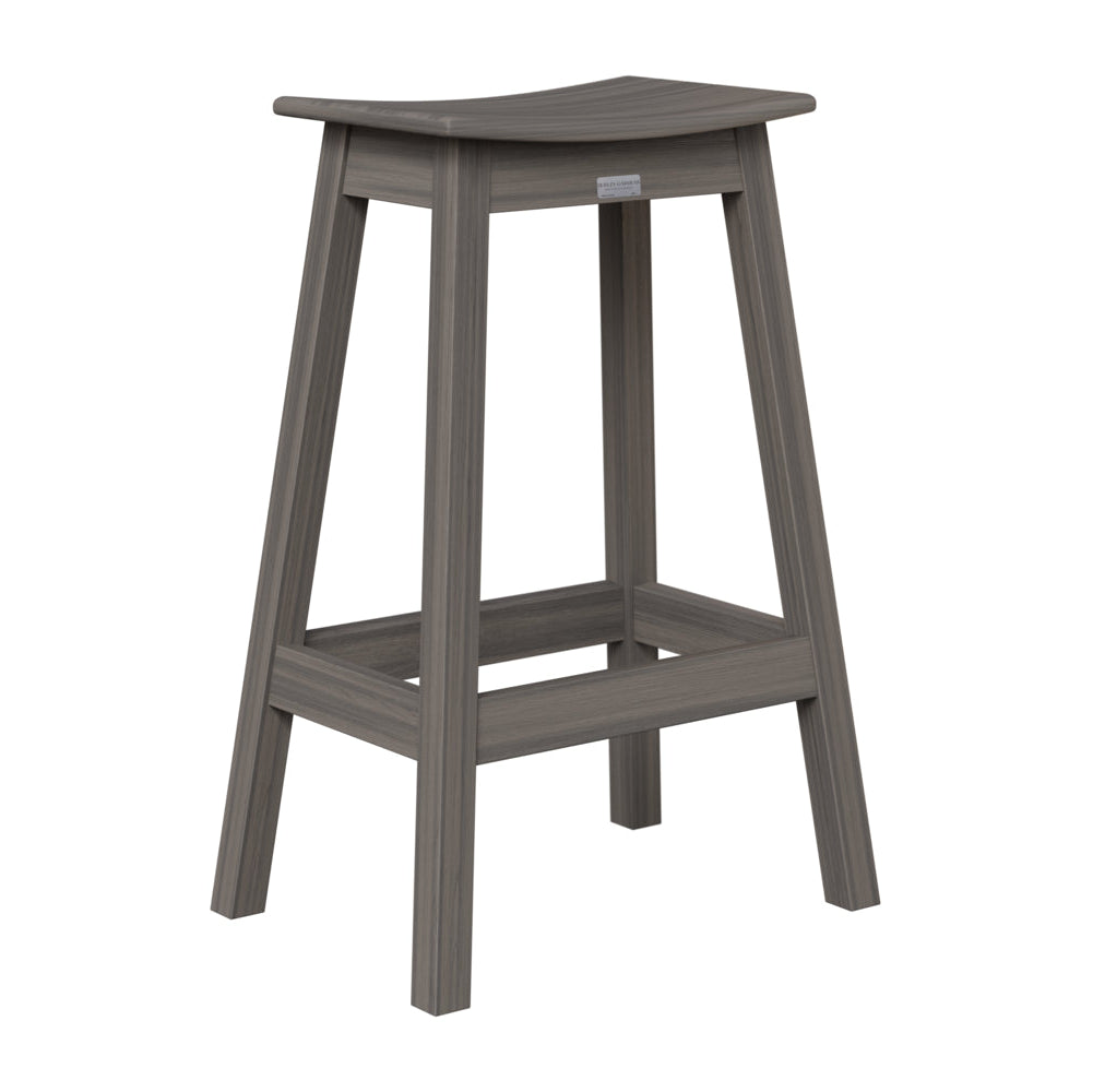 Berlin Gardens Outdoor Saddle Poly Lumber Bar Stool