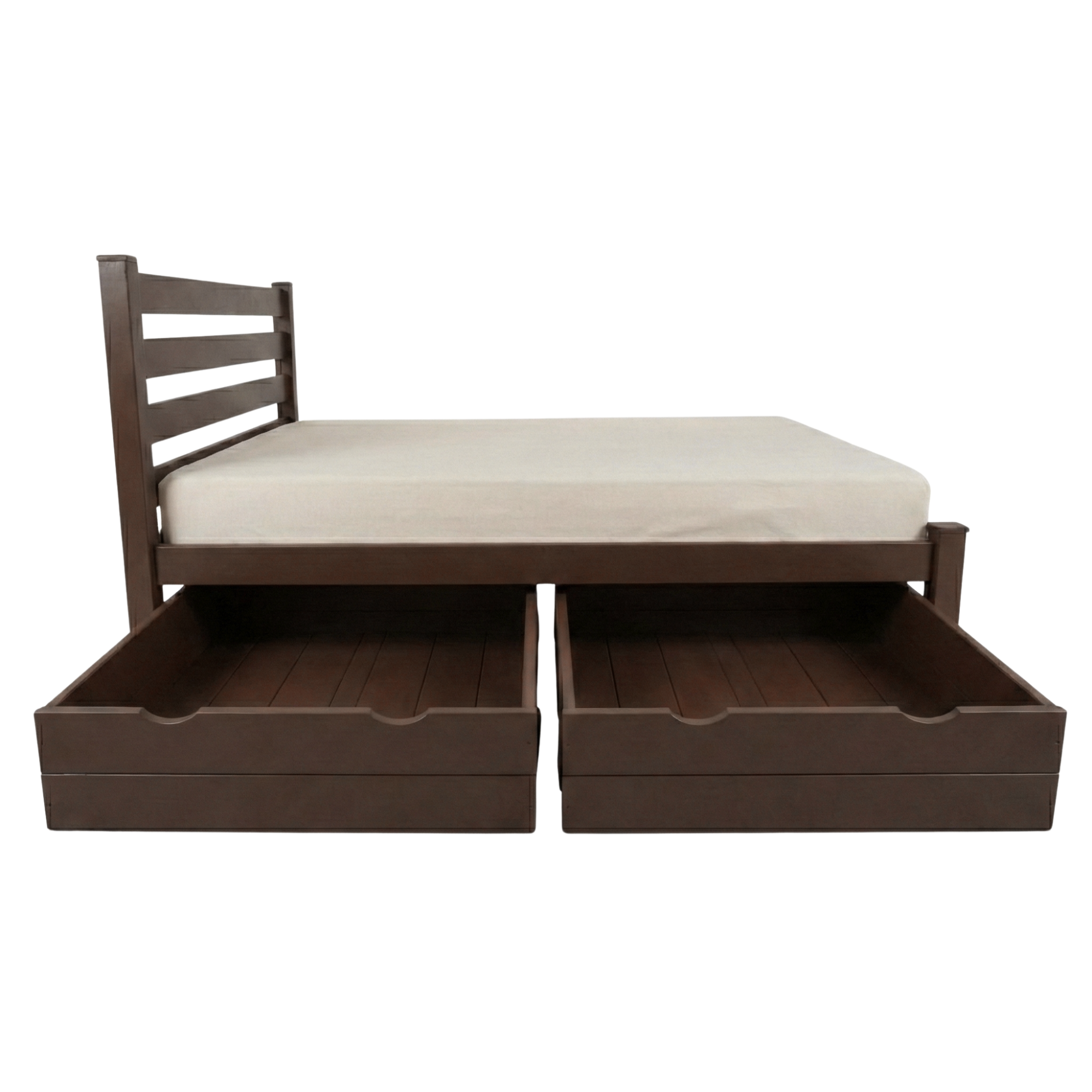 Versaloft Homestead Amish Made Bed Frame with Headboard and 2-Piece Drawers