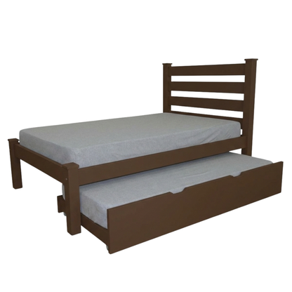 Versaloft Homestead Amish Made Bed Frame with Headboard and Trundle Unit