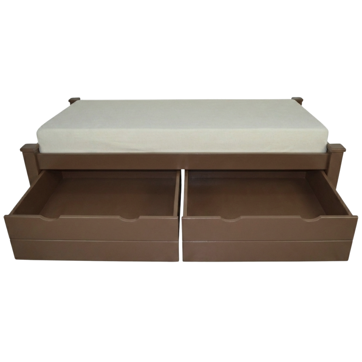 Versaloft Homestead Amish Made Bed Frame with 2-Piece Drawers