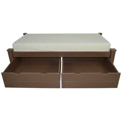 Versaloft Homestead Amish Made Bed Frame with 2-Piece Drawers