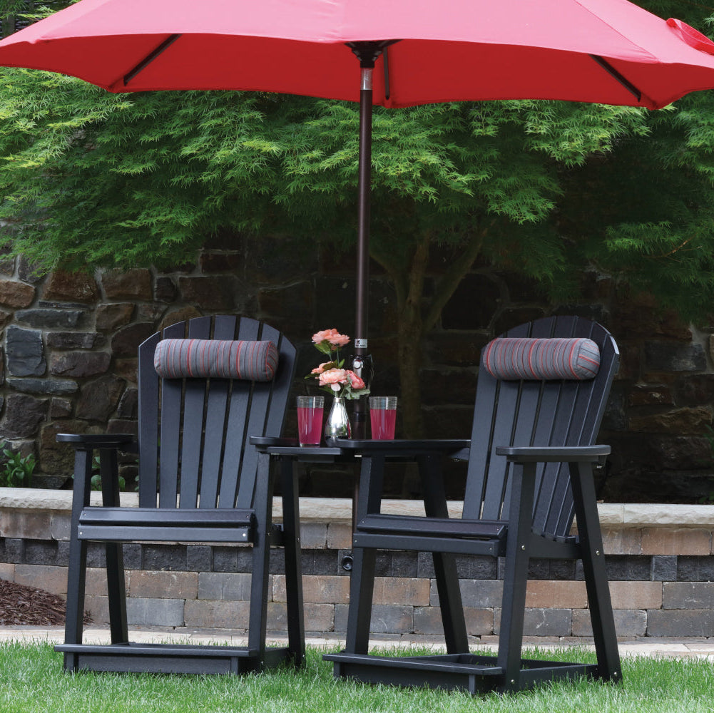 Berlin Gardens Comfo Back Poly Lumber Counter Chair