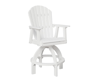 Berlin Gardens Comfo Outdoor Poly Lumber Back Swivel Bar Height Chair