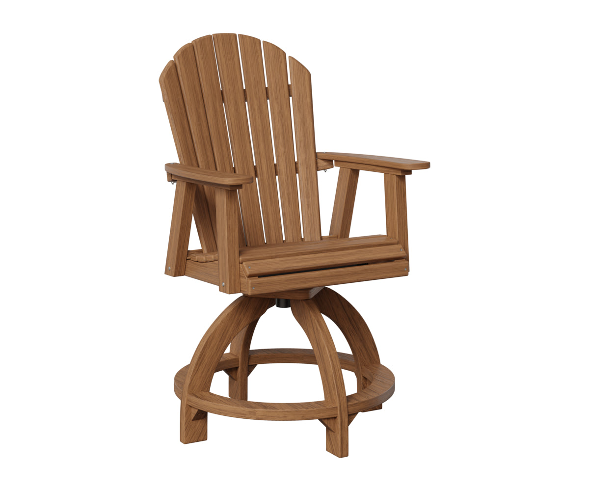 Berlin Gardens Comfo Back Outdoor Poly Lumber Swivel Counter Chair