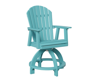 Berlin Gardens Comfo Back Outdoor Poly Lumber Swivel Counter Chair