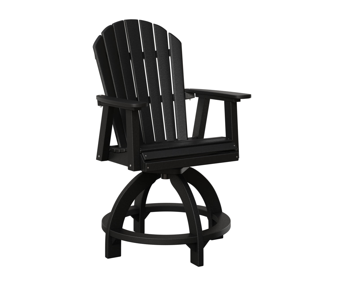 Berlin Gardens Comfo Back Outdoor Poly Lumber Swivel Counter Chair