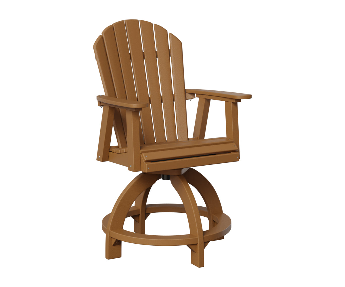 Berlin Gardens Comfo Back Outdoor Poly Lumber Swivel Counter Chair