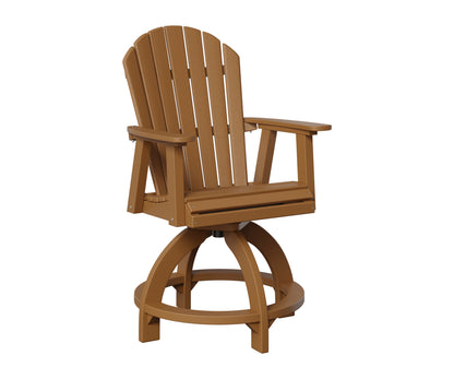 Berlin Gardens Comfo Back Outdoor Poly Lumber Swivel Counter Chair