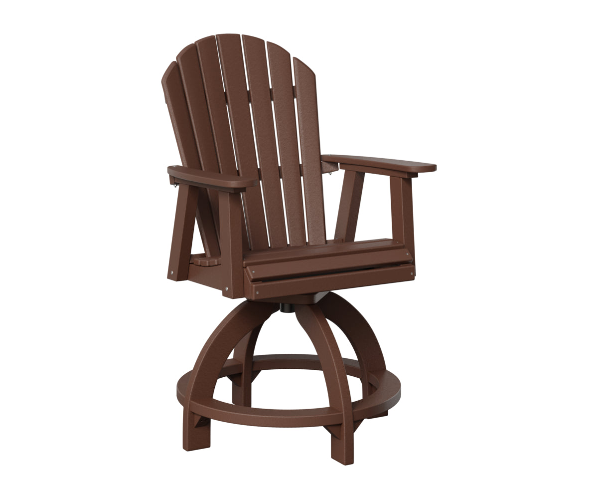 Berlin Gardens Comfo Back Outdoor Poly Lumber Swivel Counter Chair