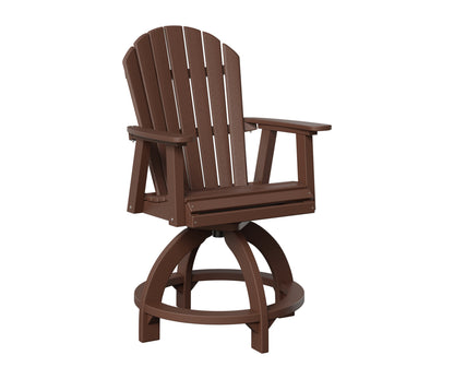 Berlin Gardens Comfo Back Outdoor Poly Lumber Swivel Counter Chair