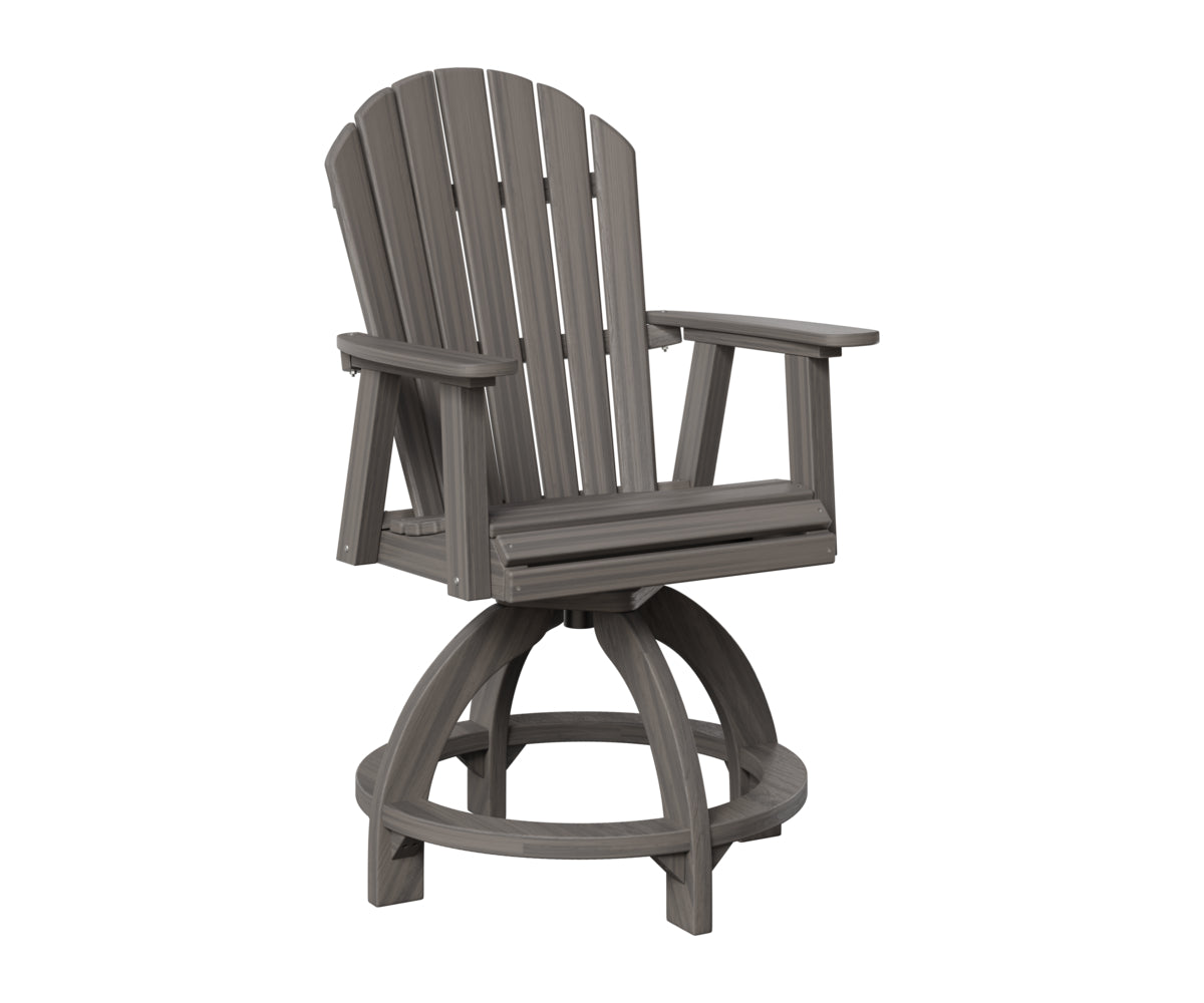 Berlin Gardens Comfo Back Outdoor Poly Lumber Swivel Counter Chair