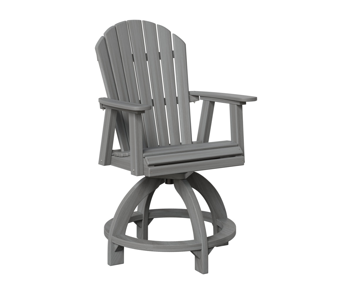 Berlin Gardens Comfo Back Outdoor Poly Lumber Swivel Counter Chair