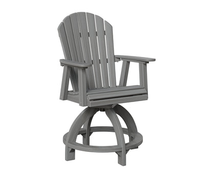 Berlin Gardens Comfo Back Outdoor Poly Lumber Swivel Counter Chair
