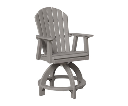 Berlin Gardens Comfo Back Outdoor Poly Lumber Swivel Counter Chair