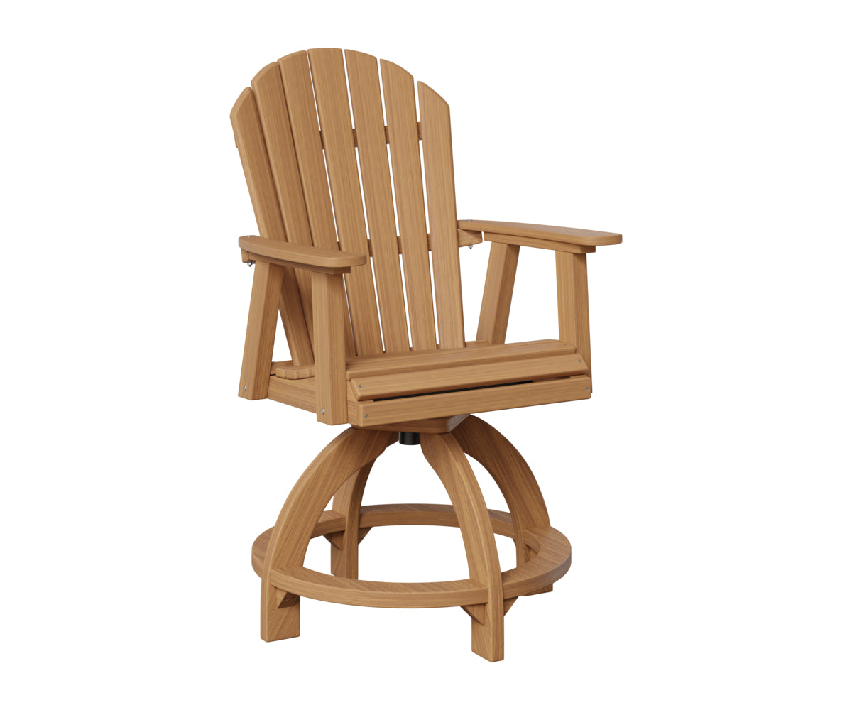 Berlin Gardens Comfo Back Outdoor Poly Lumber Swivel Counter Chair