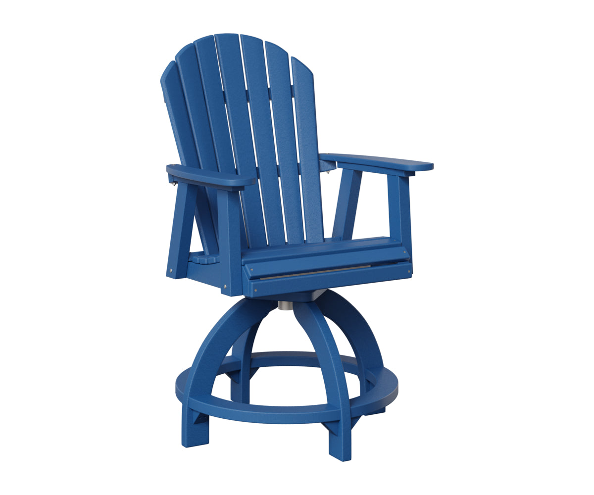 Berlin Gardens Comfo Back Outdoor Poly Lumber Swivel Counter Chair