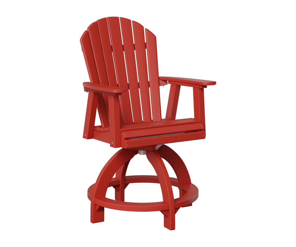 Berlin Gardens Comfo Back Outdoor Poly Lumber Swivel Counter Chair