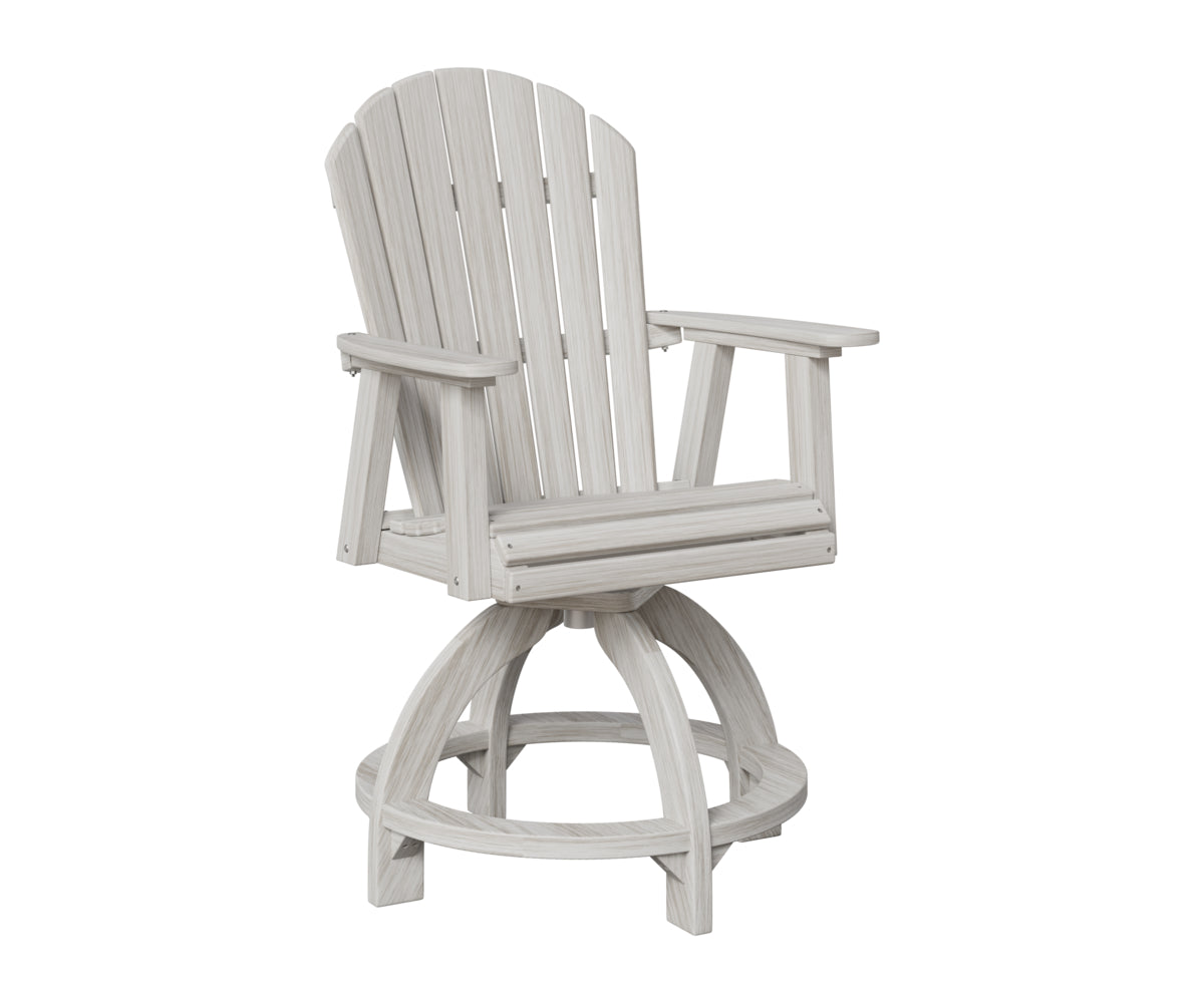 Berlin Gardens Comfo Back Outdoor Poly Lumber Swivel Counter Chair