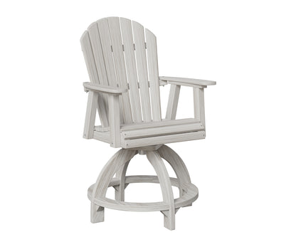 Berlin Gardens Comfo Back Outdoor Poly Lumber Swivel Counter Chair